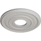 Ekena Millwork Valeriano Ceiling Medallion (Canopies up to 6 1/4"), 12 1/8"OD x 3 5/8"ID x 3/4"P, Ultra Pure White CM12VAUWF - alternate 3